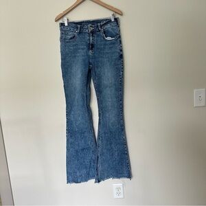 COWGIRL TUFF CO C. Breeze Acid Wash Flare Western Denim Jean